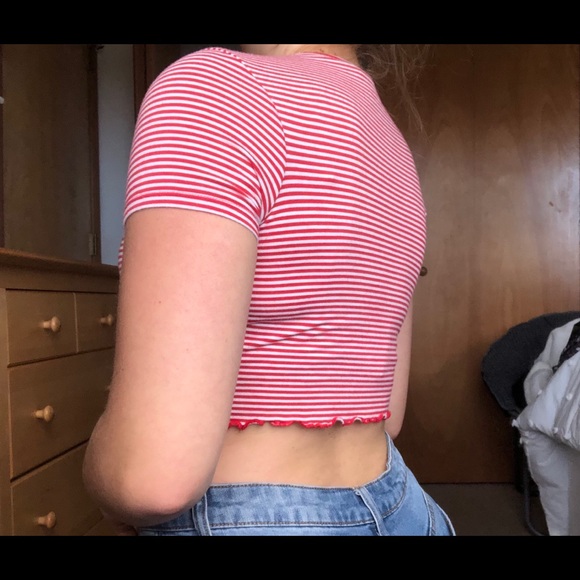 Striped Crop Tee - Picture 3 of 3